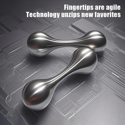 Stainless Steel Knucklebone Fidget Toy - Rotating Fingertip Stress Relief EDC Decompression Toy