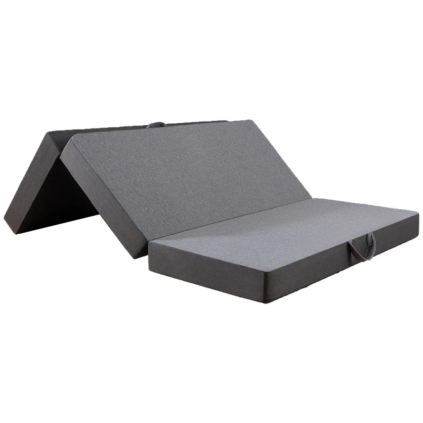 Orhopui Tri-Folding Gel Memory Foam Floor Mattress – Ultra Soft Portable Mattress with Breathable Mesh and Removable Washable Cover