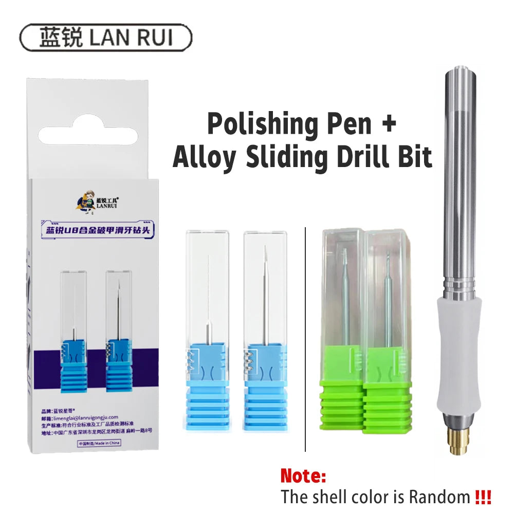 Lanrui U8 2.35mm Alloy Screw Extractor Drill Bit – Stripped Phone PCB Motherboard Screw Removal Repair Tool Kit