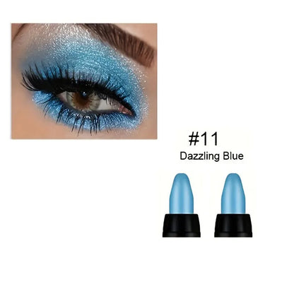 16-Color Pearlescent Eyeliner – Glitter Waterproof, Long-Lasting Non-Smudge Eye Makeup