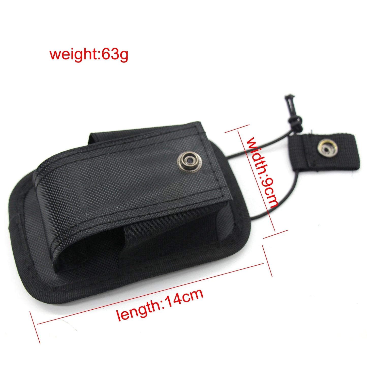 Tactical Duty Pouch - MOLLE Handcuff, Flashlight, Baton & Walkie Talkie Holder Case