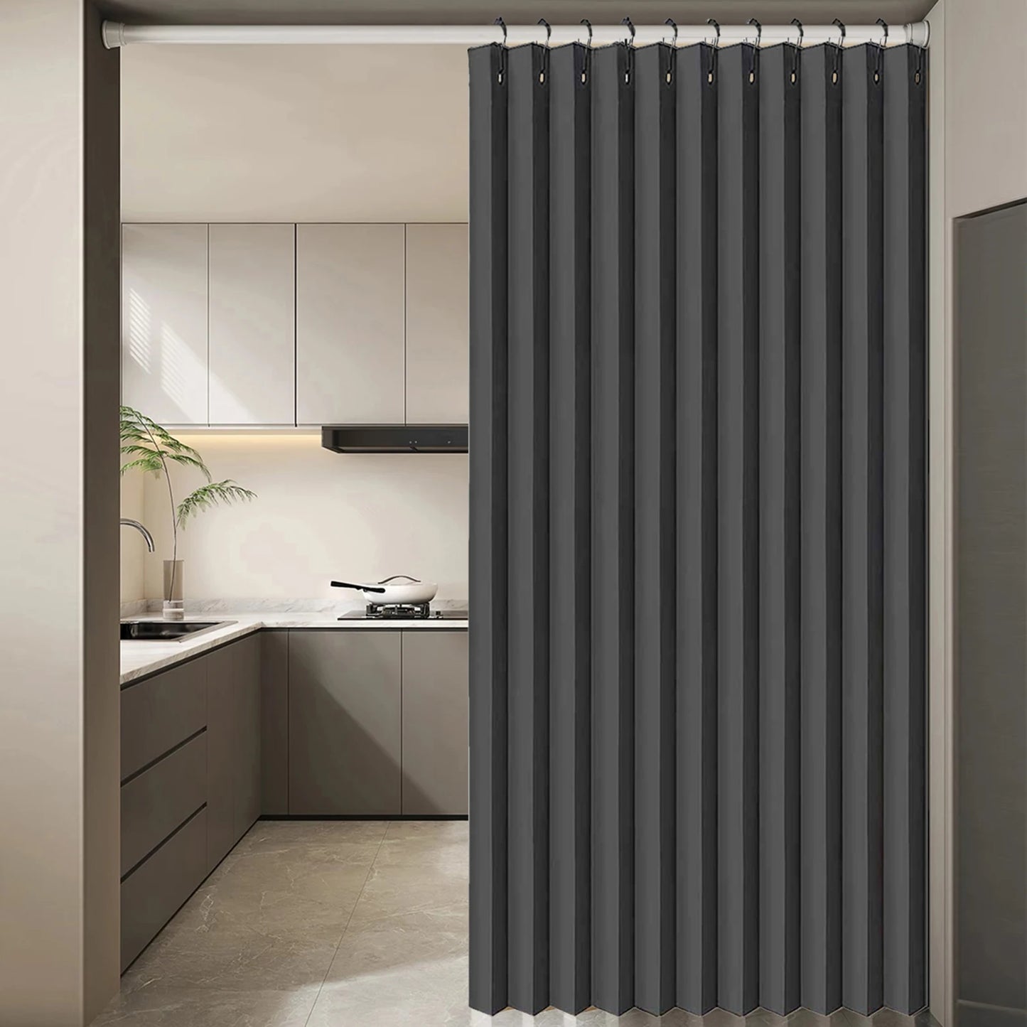 Extra Large Blackout Waterproof Curtain – Thermal Insulated Sliding Door & Shower Drapes for Living Room & Bedroom