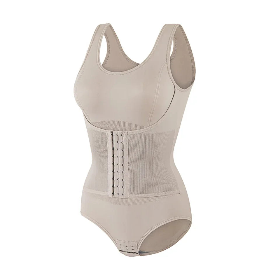2025 Women’s Zipper Bodysuit Shapewear – Tummy Control Waist Trainer Slimming Corset Top