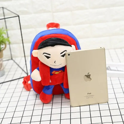 Marvel Series Cartoon Plush Toy Backpack – Cute & Fashionable Kindergarten Leisure Bag for Kids, Holiday Gift