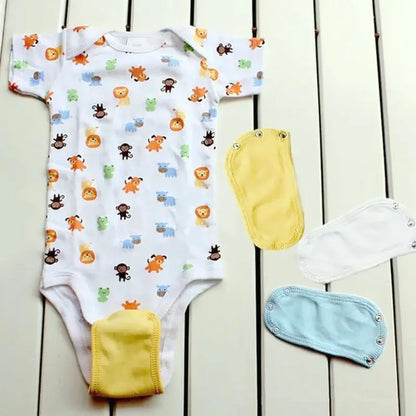 4PCS Baby Romper Set – Soft Jumpsuit Bodysuit with Extender | Comfortable & Cute Infant Outfit