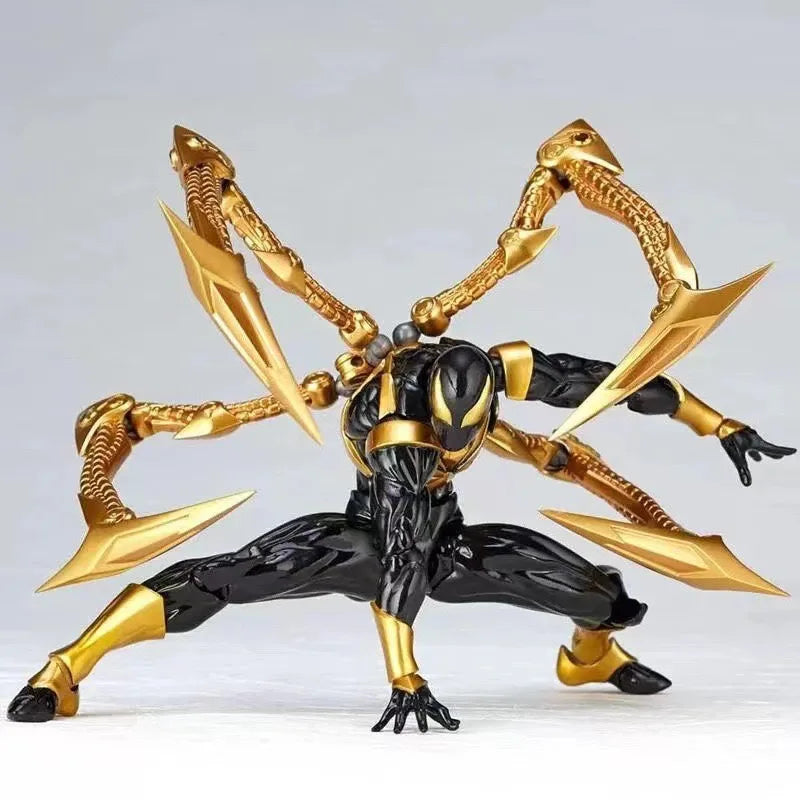 Iron Spider-Man Kaiyodo Anime Figure – PVC Action Statue for Kids & Collectors