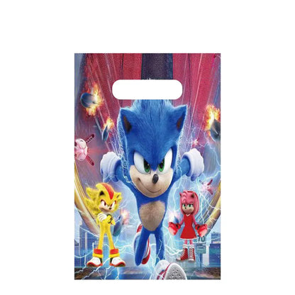 Sonic Birthday Party Decoration Set – Hedgehog Theme Tableware & Supplies with Plates, Cups, Napkins, Tablecloth & Party Accessories for Kids Party Gifts