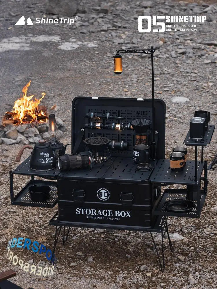 ShineTrip 05 Series Outdoor Camping Set - Lightweight IGT Aluminium Case with Modular Combo Accessories, Includes Coffee Case