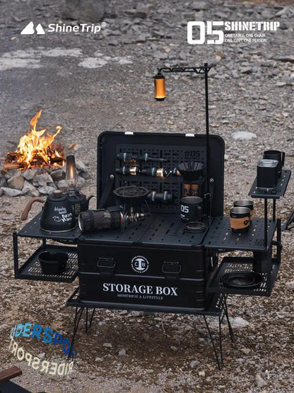 ShineTrip 05 Series Outdoor Camping Set - Lightweight IGT Aluminium Case with Modular Combo Accessories, Includes Coffee Case