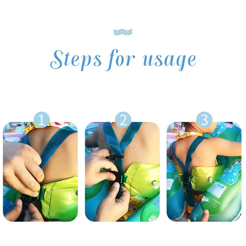 Kids Inflatable Swim Ring - Cartoon Swimming Pool Float for Babies and Children, Pool Parties & Bath Time