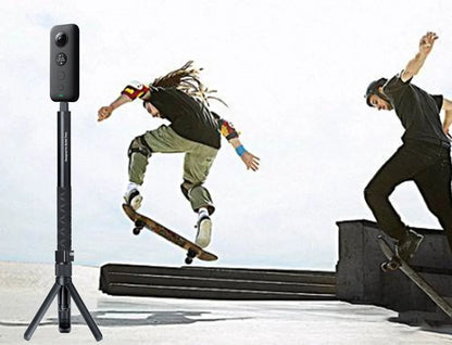 Vamson Invisible Selfie Stick for Insta360 X3 – Rotating Bullet Time Handheld Tripod for GoPro & Insta360 ONE