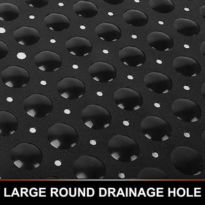 53×53cm Square PVC Shower Mat – Anti-Slip Bath Floor Pad with Suction Cups for Safety in Bathtub & Bathroom