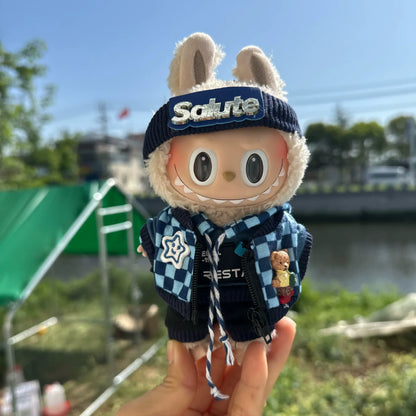 Mini Plush Doll Clothes Outfit – Korea Kpop EXO Labubu V1 V2 Idol Dolls Pit Strip Climbing Suit Gift
