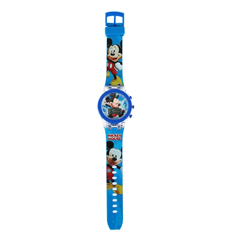 Flash Light Spiderman Kids Watch – Cartoon Hello Kitty & Mickey Design for Boys & Girls, Student Gift with Free Shipping