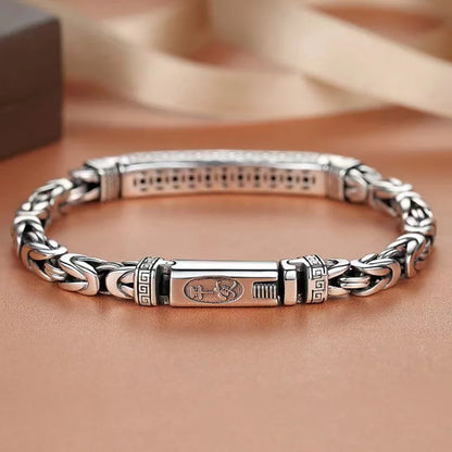 925 Sterling Silver Vintage Romance Bracelet - Elegant Chain Jewelry for Men & Women, Wedding & Party Gift