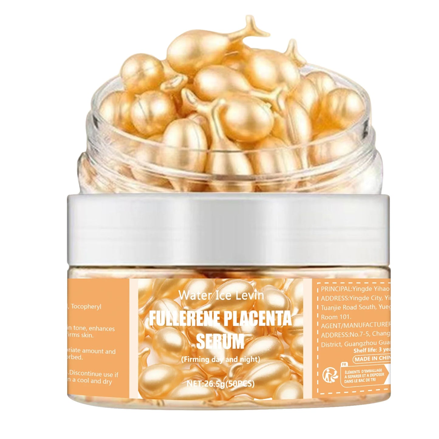 50pcs Collagen Face Care Capsules — Hyaluronic Acid Serum for Acne, Wrinkle Removal, Firming & Whitening Skin Care