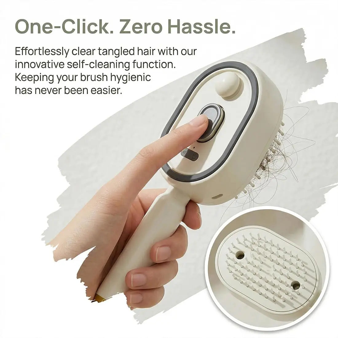 Electric Steam Hair Comb with Spray Massage - Anti-Frizz & Anti-Static Hair Styling Brush