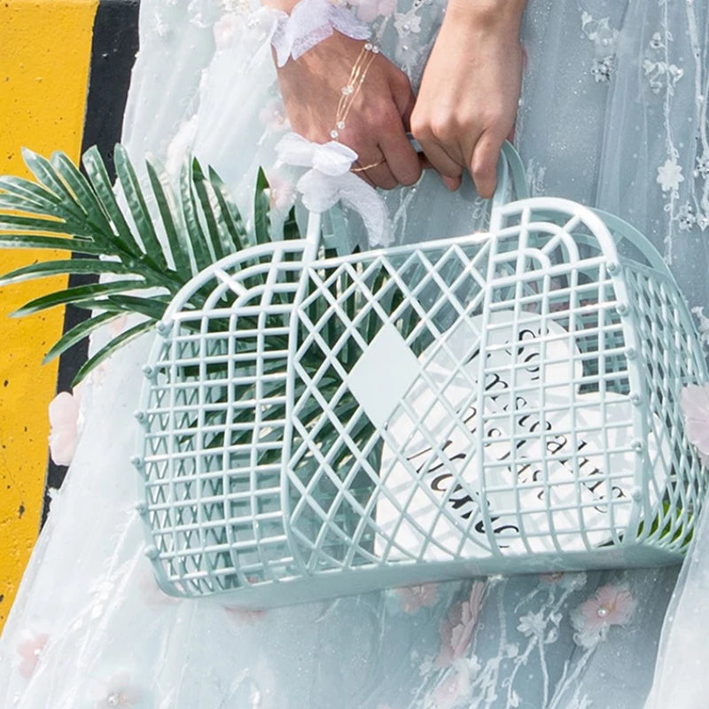 Versatile Detachable Plastic Shower Basket - Perfect for Bathrooms, Shopping, and Home Storage Organization