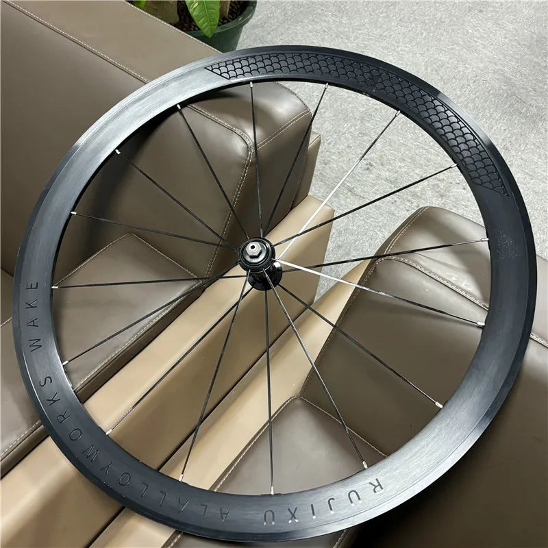 RUJIXU 700C Road Bike Wheelset - 30/40/50mm Aluminum Rim V-Brake & Disc Brake Bicycle Wheels