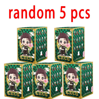 Anime Demon Slayer Blind Box Figures — 1-12pcs Tanjiro & Nezuko PVC Model Ornaments, Kids Christmas & Halloween Gift