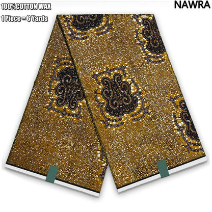 2026 African Real Wax Print Fabric - 100% Cotton Ghana Style Soft Ankara Pagne