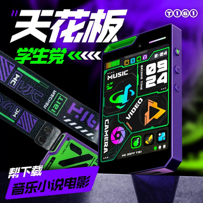 MECHEN T161 Portable MP3/MP4 Bluetooth Music Player - 2.8" IPS HD Display, 720P Camera & Voice Recording