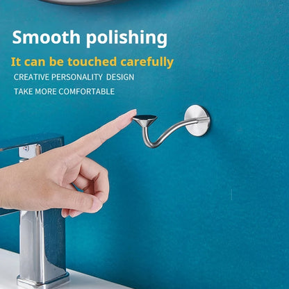 Adhesive Magnetic Soap Holder – No-Hole Stainless Steel, Corrosion-Resistant Wall-Mounted Soap Rack