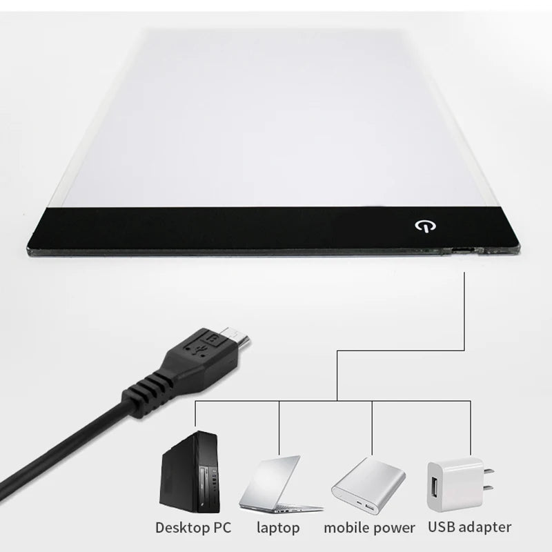 A4 Dimmable LED Drawing Copy Pad Board - Educational Children's Toy for Painting & Creativity - Unique Gifts for Kids' Growth and Playmates
