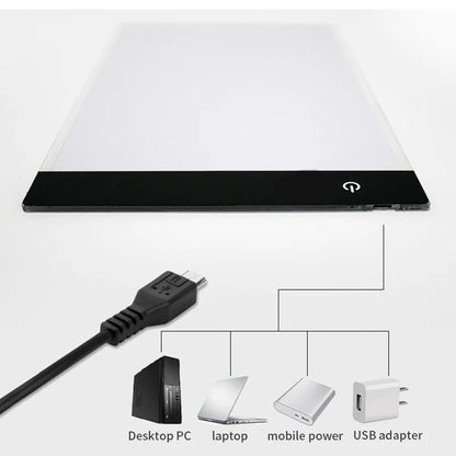 A4 Dimmable LED Drawing Copy Pad Board - Educational Children's Toy for Painting & Creativity - Unique Gifts for Kids' Growth and Playmates