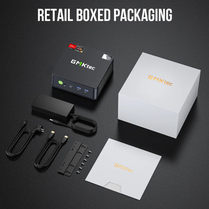 GMKtec M6 Mini PC – AMD R5 6600H 6-Core, 16GB DDR5, 512GB PCIe SSD, WiFi 6, BT5.2 Desktop Computer