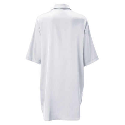 Women’s Silky Soft Long Sleeve Pajamas – Solid Color Sexy Nightshirt, Comfortable Home Sleepwear