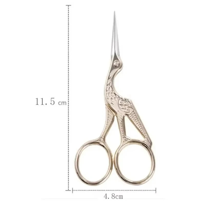 Stainless Steel Makeup Scissors - 9CM Compact Eyebrow Nose Hair & Nail Grooming Tool