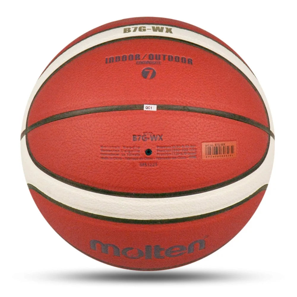2025 Molten Basketball — Official Size 5/6/7 PU Indoor & Outdoor Ball for Men, Training, Match & Team Games