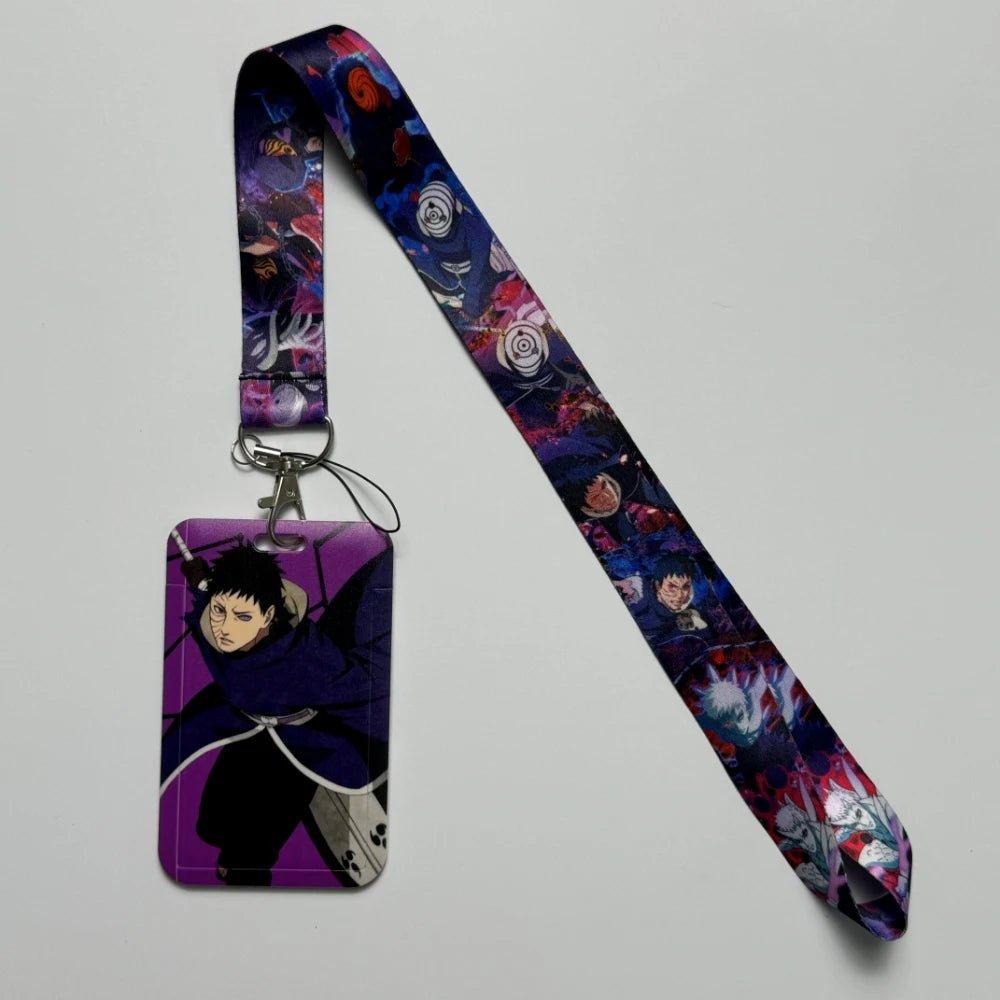 Japanese Anime Credential Holder Lanyard for Key, Card Badge, Gym Keychain Accessories