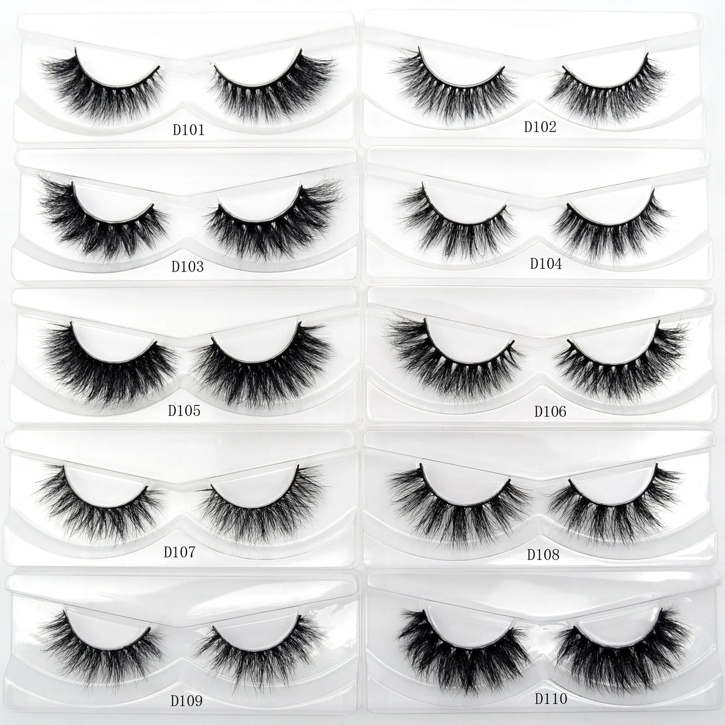 Visofree 3D Mink Eyelashes – 30/40/100 Pairs Handmade Full Strip Lashes with Tray, Cruelty-Free False Lashes for Makeup