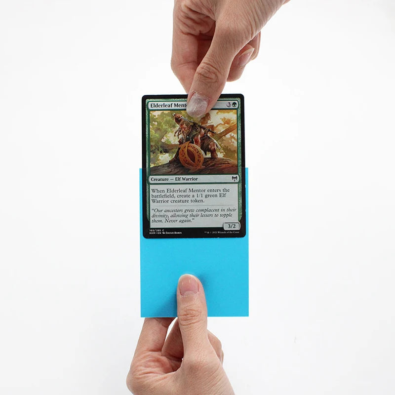 100PCS Matte Colorful Trading Card Sleeves - 66×91mm TCG Card Protectors for Pokémon, Tarot & Board Games