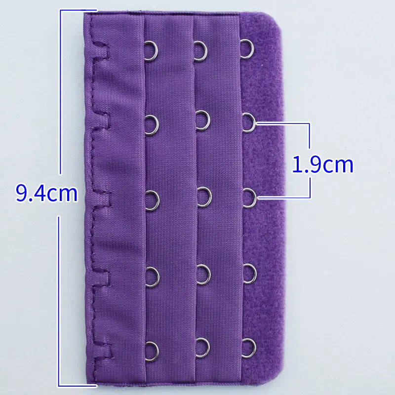 2PCS/4PCS Strap Extender Set – 3-Hook, 5-Row Adjustable Candy Color Bra Extenders for Women