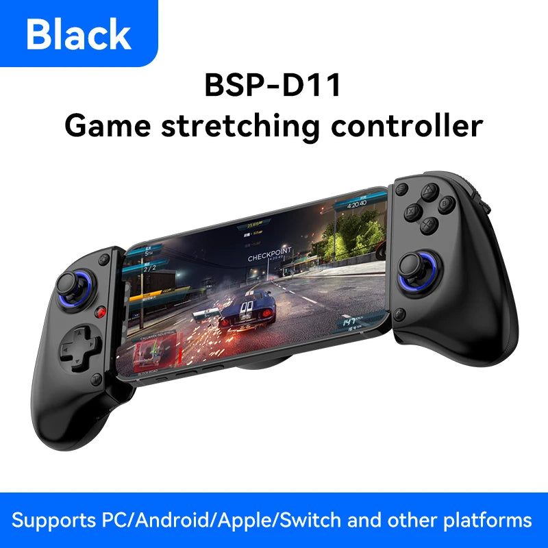 BSP-D11 Stretching Wireless Game Controller – Compatible with SWITCH, Android, iOS, PS3, PS4, XBOX, and Tablet for Gamepad Streaming