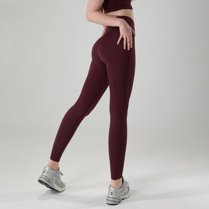 Women’s Lycra Four-Way Stretch Yoga Pants – High Waist Seamless Sports Leggings, T-Line Free Gym Fitness Wear