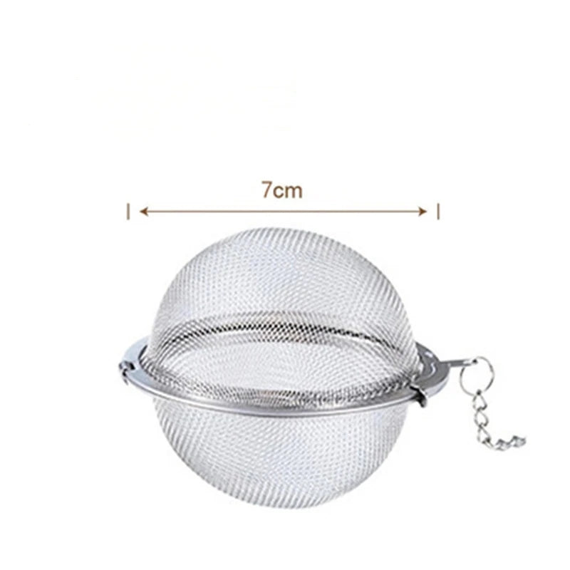 Stainless Steel Tea Ball Infuser Set — Durable Strainers for Loose Leaf Tea, Herbs, Spices & Seasoning