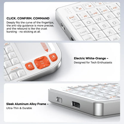 Miritz K809 Mini Wireless Keyboard - 2.4G Dual-Mode Portable Keyboard with Touchpad