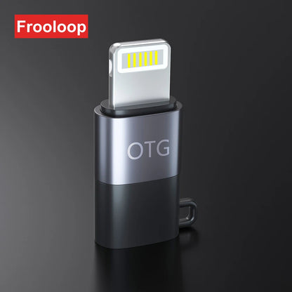 USB Type-C to Lightning OTG Adapter 8-Pin for iPhone 14/13/12/11 Pro & iPad – Type-C Audio & Microphone Connector