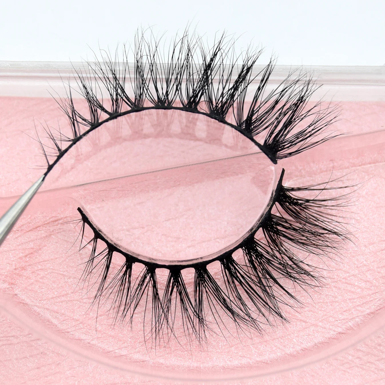 3D Real Mink False Eyelashes – Thick Handmade Strip Lashes with Glitter Packing for Makeup Beauty D101