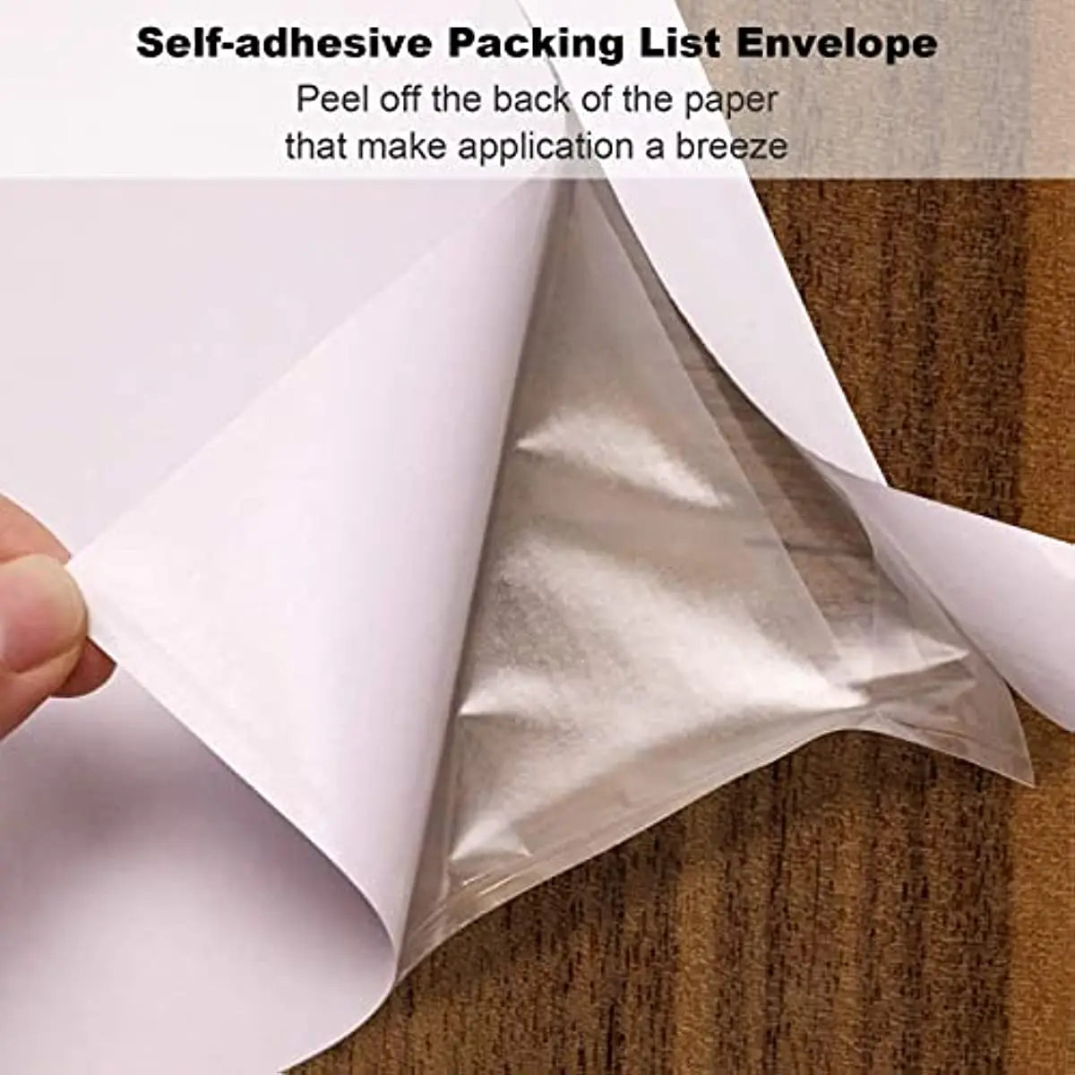 30PCS Packing List Pouches - Clear Self-Adhesive Top Loading Packing Slip Envelopes, OPP Packing List Bags