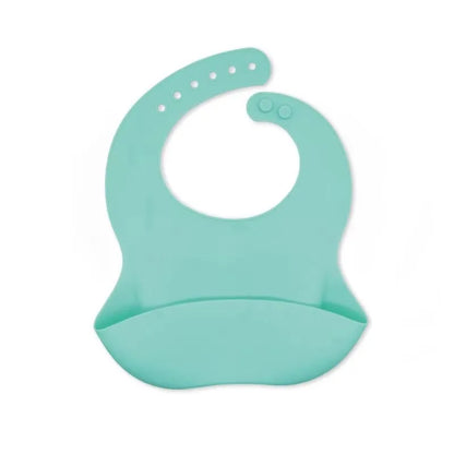 3D Waterproof Baby Bib – Cute Cartoon Animal Print, Adjustable Soft Silicone Feeding Bib for Boys & Girls