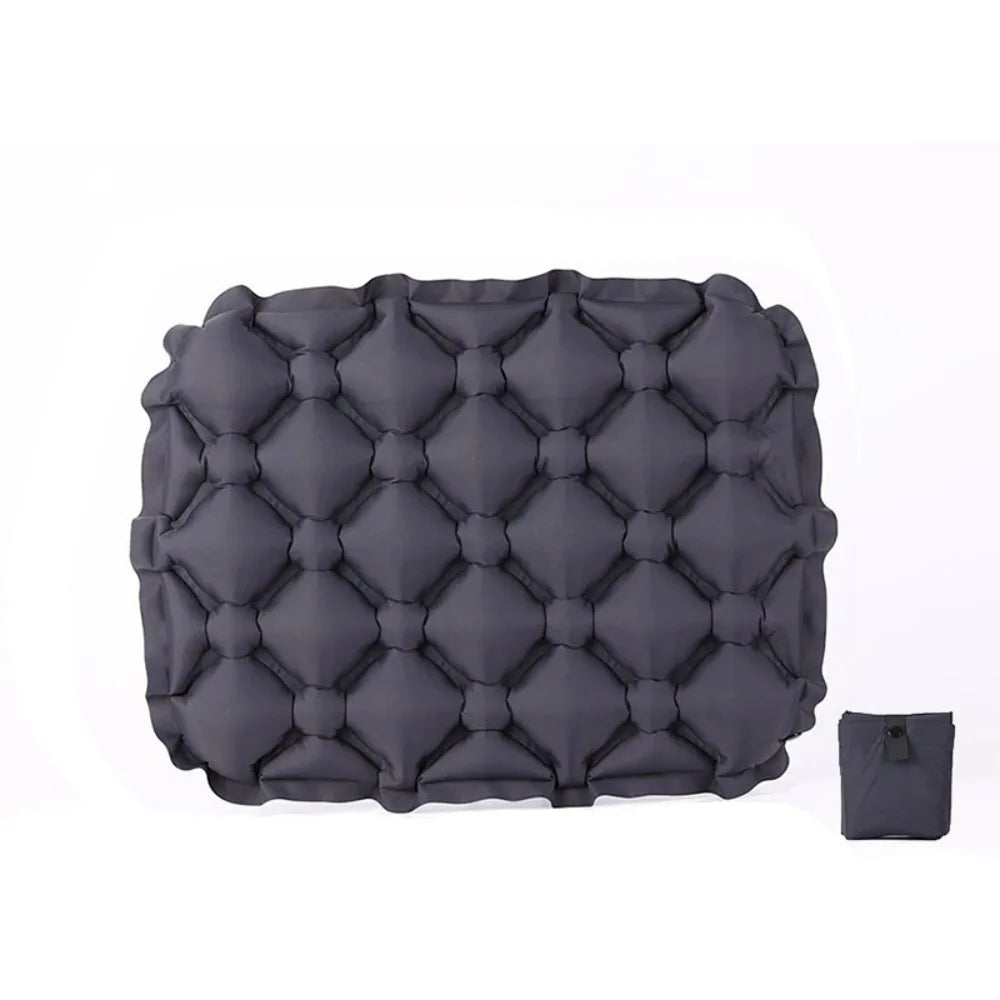 Foldable Inflatable Seat Cushion Moisture-Proof Lightweight Camping Chair Mat Water-Resistant Portable Space-Saving Car & Outdoor Seat Pad