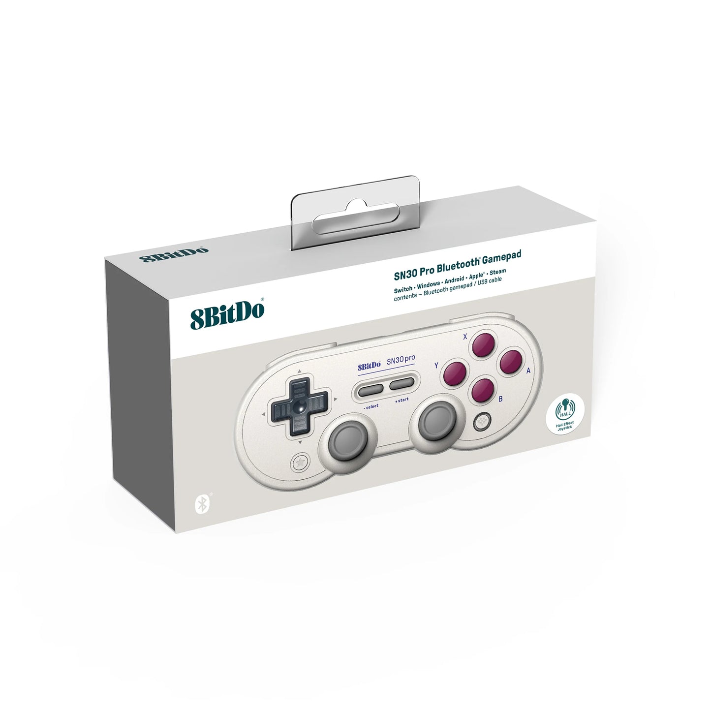 8Bitdo SN30 Pro Bluetooth Wireless Gaming Controller – Hall Effect, Compatible with Switch, MacOS, Android, Raspberry Pi, Windows, and Steam