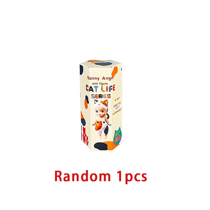 Sonny Angel Cat Life Blind Box — Random Collectible Action Figure Toy, Doll Ornament & Gift for Kids/Fans