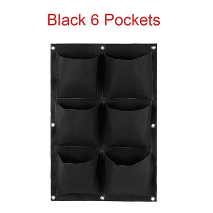 Wall Hanging Planting Bag – Multi-Pocket Vertical Garden Planter for Vegetables, Flowers, and Bonsai