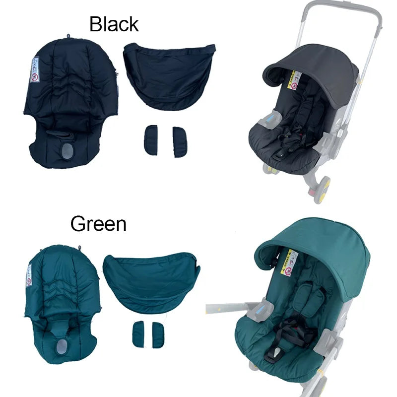 COLU KID® Stroller Accessories — Seat Cushion, Change Kit & Sunshade for Doona FooFoo Car Seat Strollers